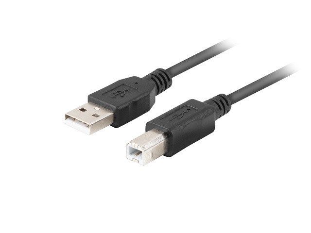 Lanberg USB 2.0 A To B Cable - 1m Black
