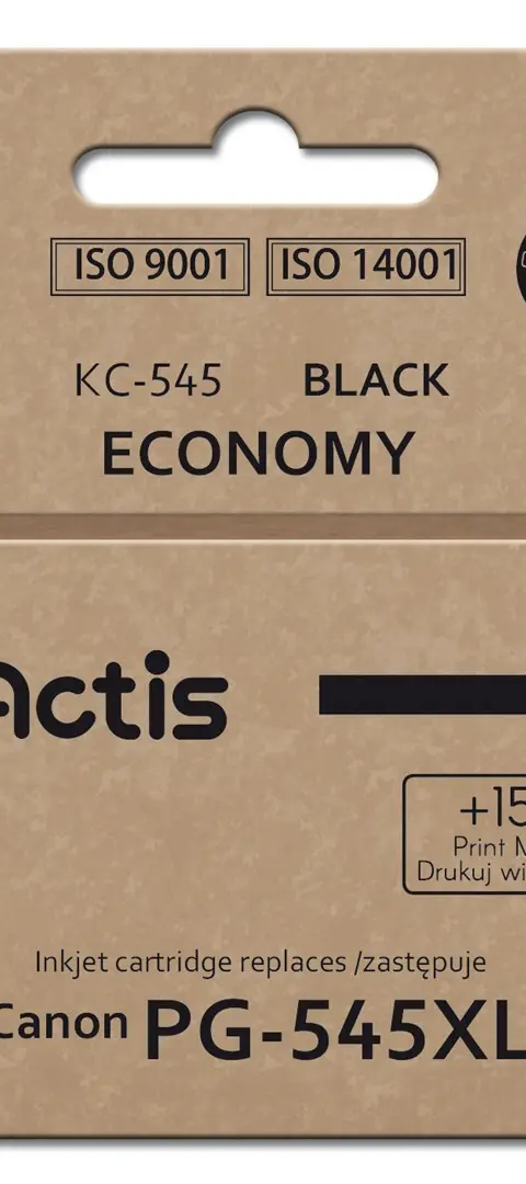 Actis KH-303BKR ink for Canon printer, replacement for Canon PG-545XL; Supreme; 15ml; 207 pages; black. Prints 15% more than the OEM.