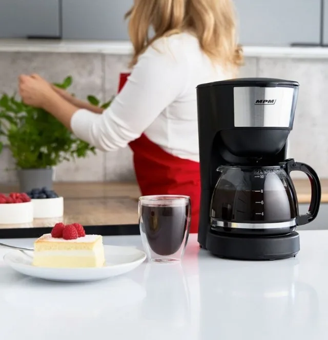 MPM MKW-12 Drip Coffee Maker Black