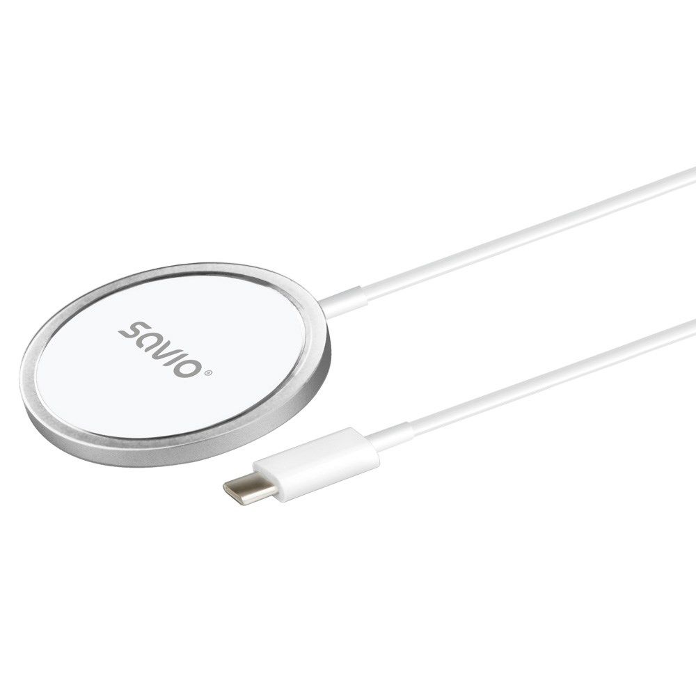Savio LA-11 mobile device charger Mobile phone, Universal White DC Wireless charging Indoor