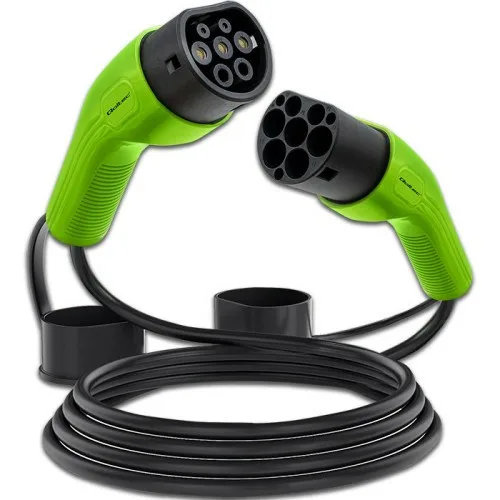 Qoltec 52473 Electric Vehicle Charging Cable Black Type 2 5 M