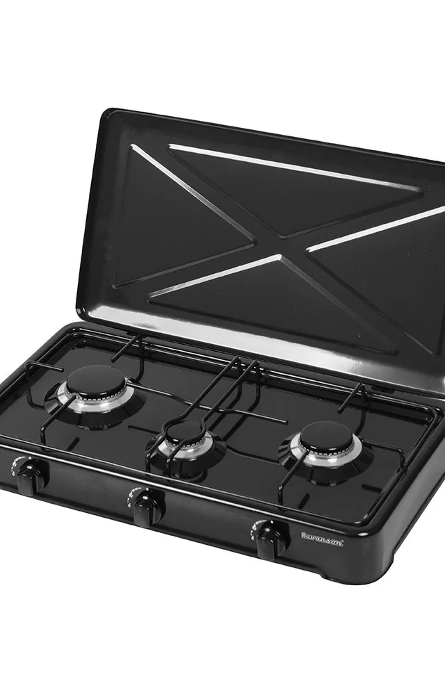 Countertop Hob Gas Ravanson K-03TB [White; 3 Zone(S)]