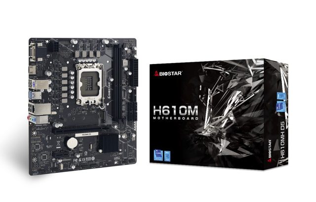 Biostar H610MH D5 motherboard Intel H610 LGA 1700 micro ATX