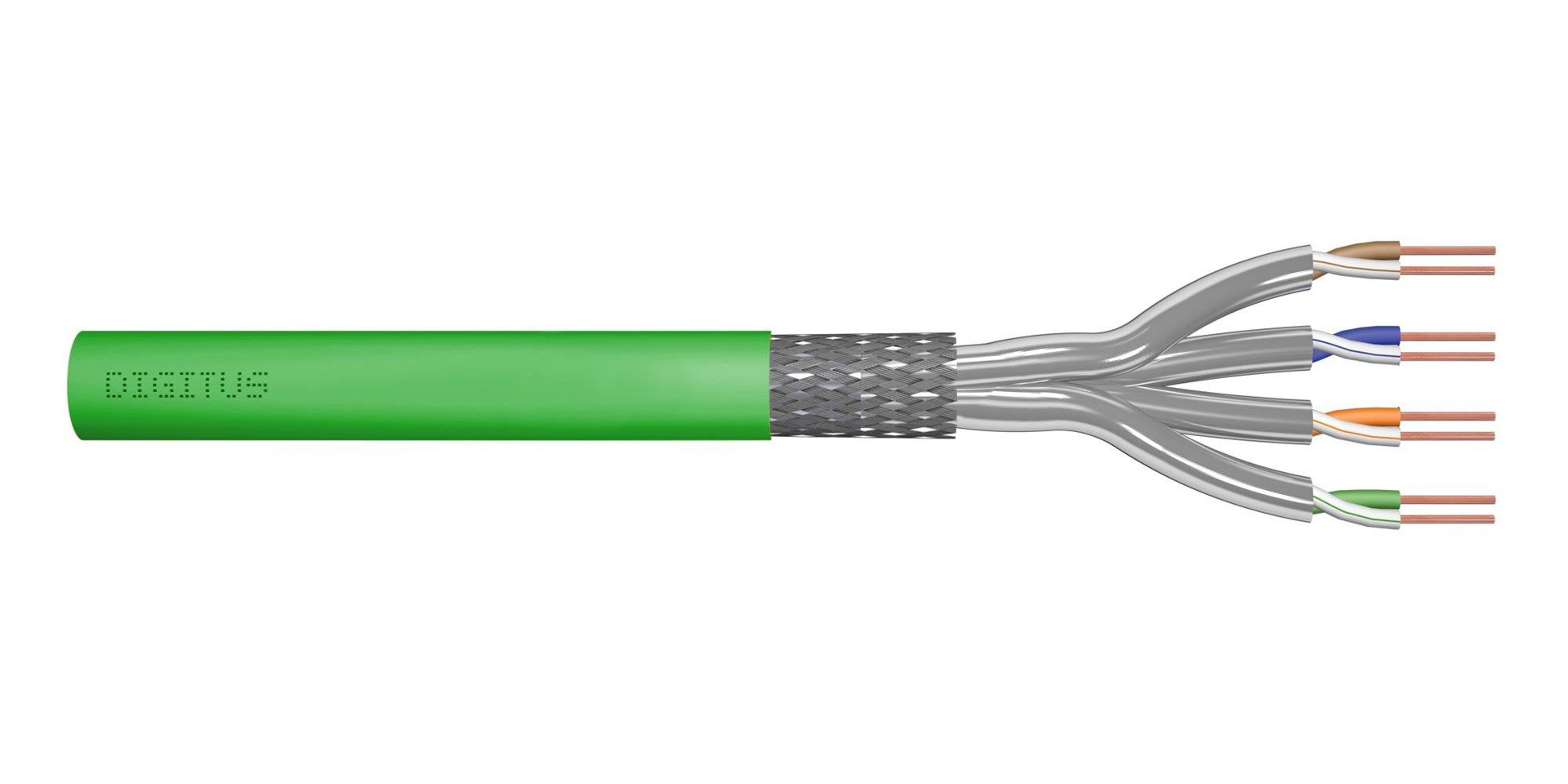 Installation Cable DIGITUS Cat.8.2 S/FTP Dca AWG 22/1 LSOH 50m Green Reel