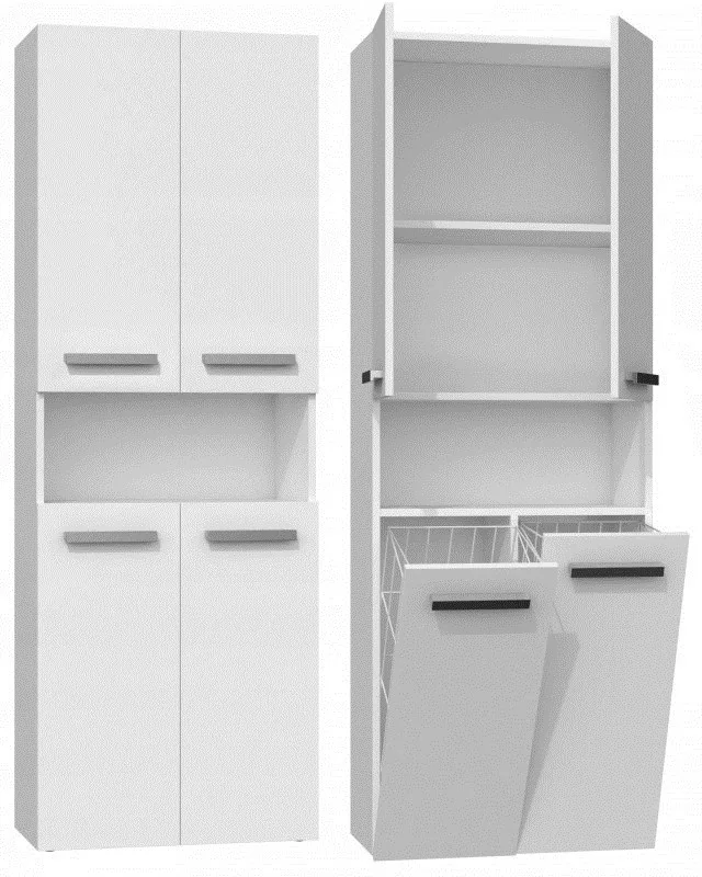 Topeshop NEL 2K DK BIEL bathroom storage cabinet White