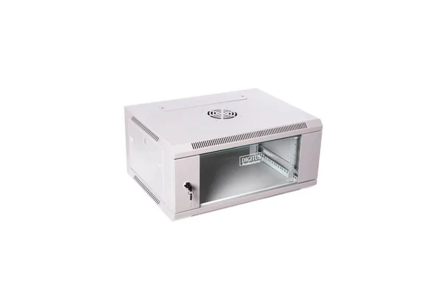 Digitus DN-W19 06U/450 rack cabinet 6U Wall mounted rack Light grey