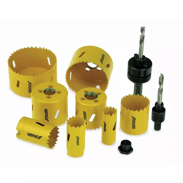 Dedra Set Of Bimetal Hole Saws 11 Pcs