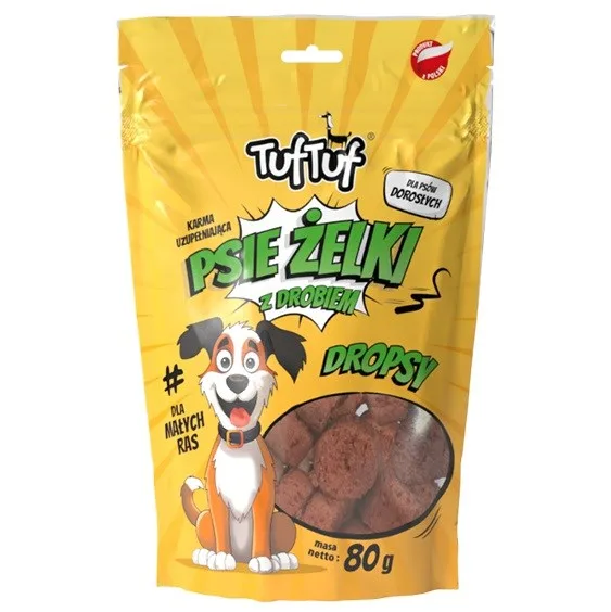 TUF TUF Dog Gummies - Poultry Drops - Dog Treat - 80g