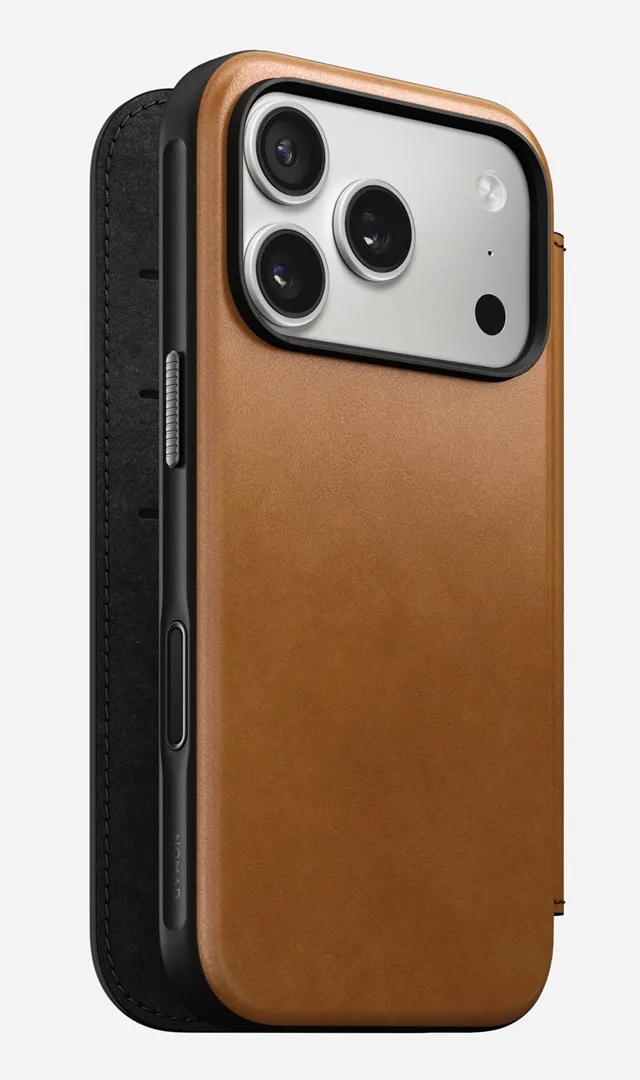 Nomad Modern Leather Folio IPhone 17 Pro English Tan