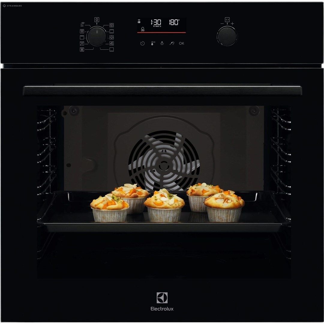 Electrolux EOD6F77WZ SteamBake 600 Catalysis Steam Oven Black