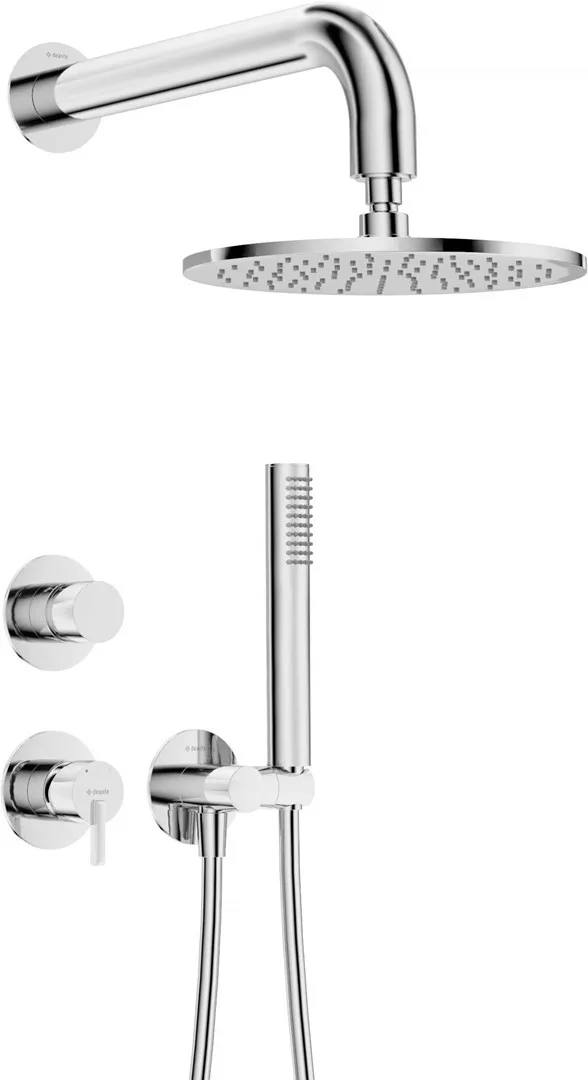 Concealed Shower Set With Overhead Shower