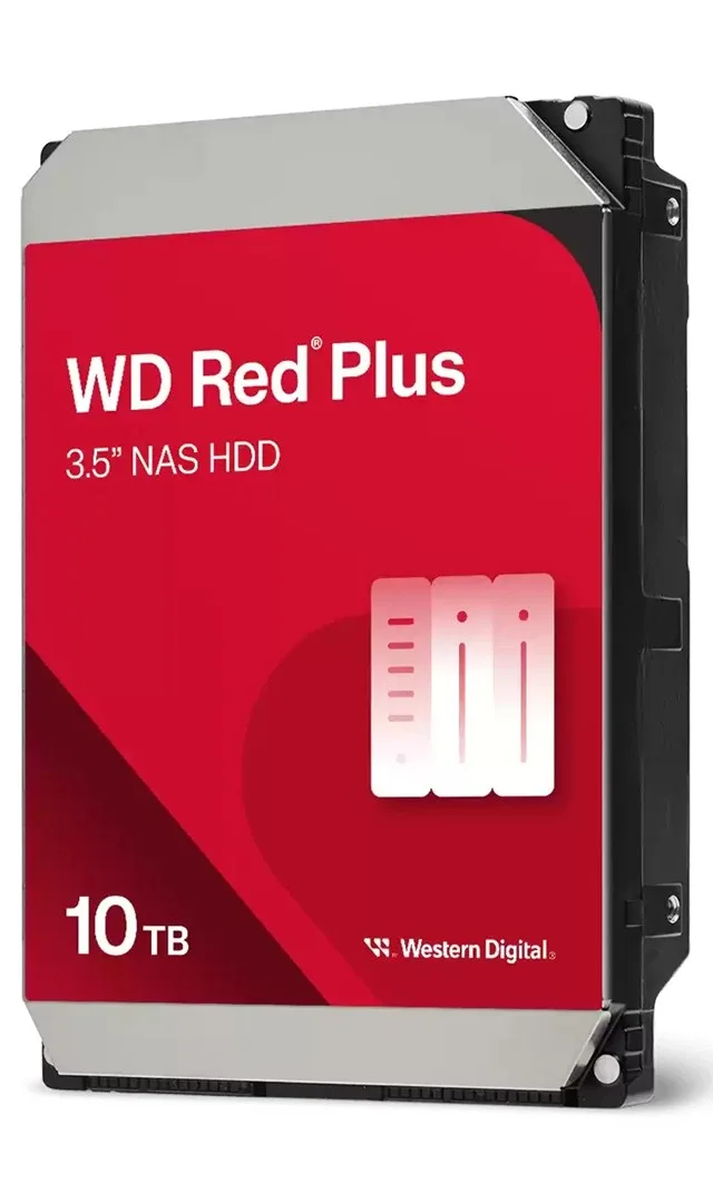Western Digital Red Plus WD100EFGX internal hard drive 10 TB 7200 RPM 512 MB 3.5" Serial ATA III