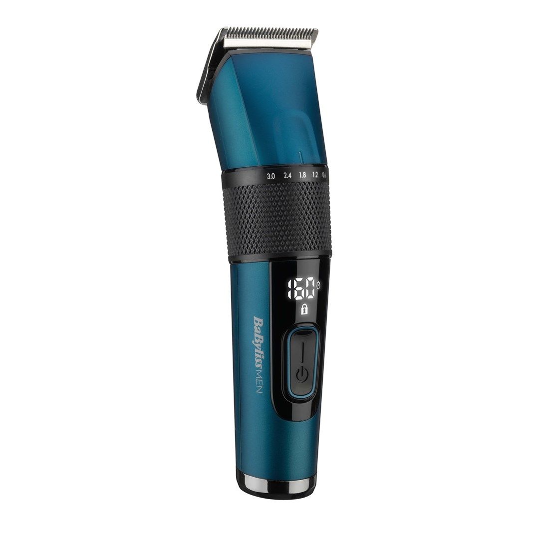 BaByliss Japanese Steel Digital Hair Clipper Black Teal 45 Lithium-Ion (Li-Ion)