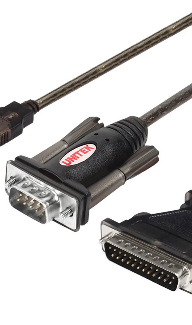 UNITEK Y-105A serial cable Black 1.5 m USB Type-A DB-9