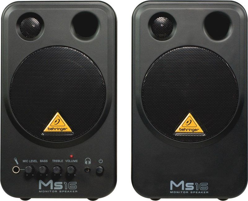 Behringer MS16 Loudspeaker 2-Way Black Wired 16 W