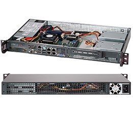 Supermicro CSE-505-203B server barebone Rack (1U)