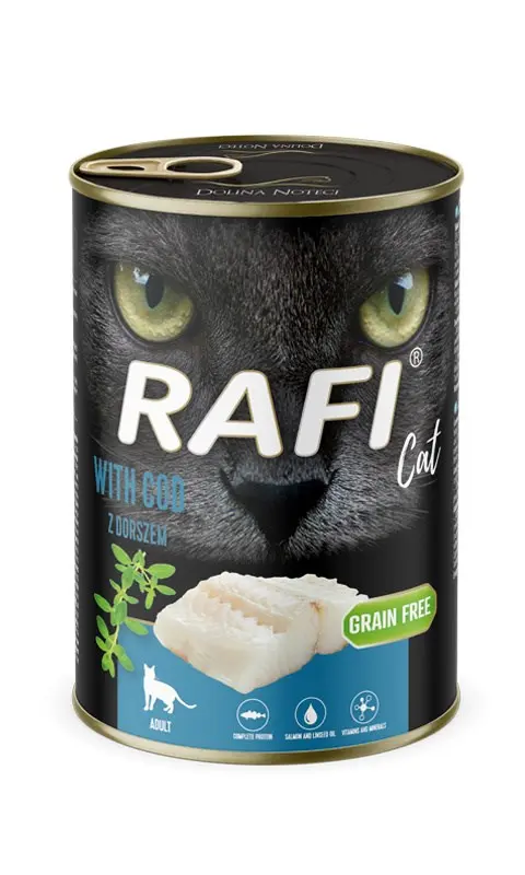 RAFI Cat Adult With Cod - Wet Cat Food - 400g