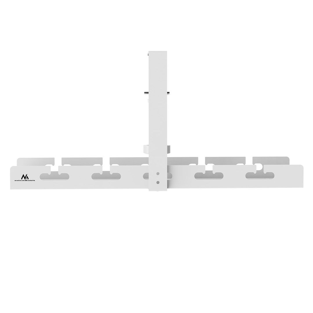 Maclean Under-Desk Cable Organizer Max. Load 5kg White MC-105 W