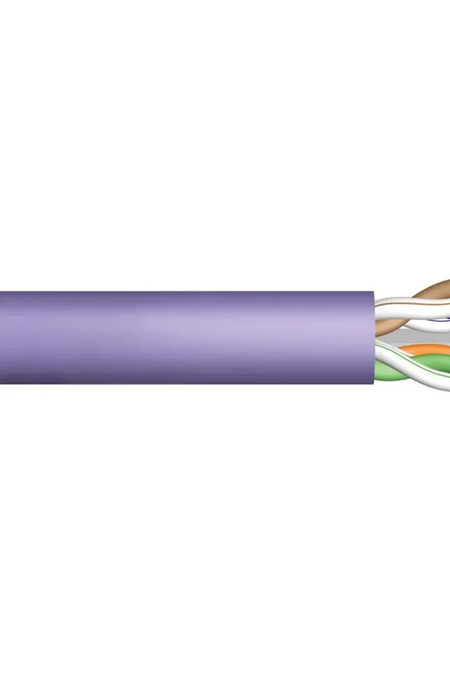 DIGITUS Cat.6 Installation Cable, U/UTP, Dca, AWG 23/1, LSOH, 50m, Purple