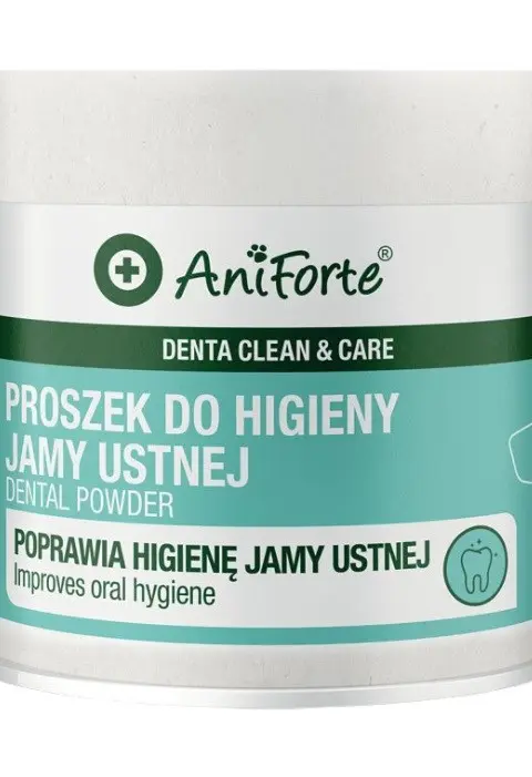 AniForte Denta Clean Care – Proszek Do Higieny Jamy Ustnej Dla Psa I Kota 80g