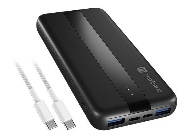 NATEC TREVI SLIM Q V2 Lithium Polymer (LiPo) 10000 mAh Black