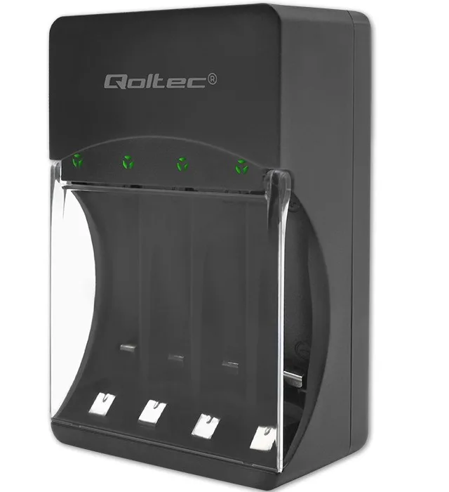 Qoltec 50653 Battery Charger for Ni-MH type R03/AAA R6/AA