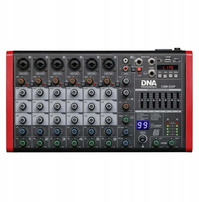 DNA CM8-DSP - USB Audio Mixer With MP3 Player