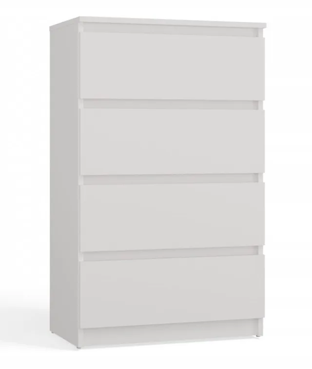 M4/60 MALWA CHEST OF DRAWERS 4 DRAWERS WHITE