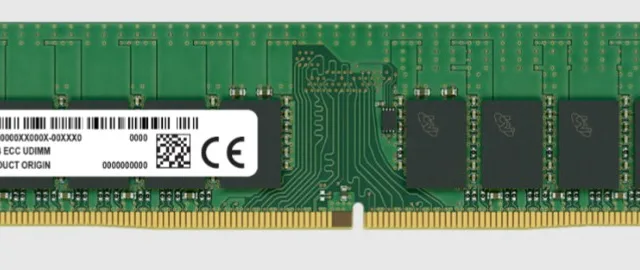Micron MTA18ASF2G72AZ-2G6E2R memory module 16 GB 1 x 16 GB DDR4 288-pin DIMM ECC