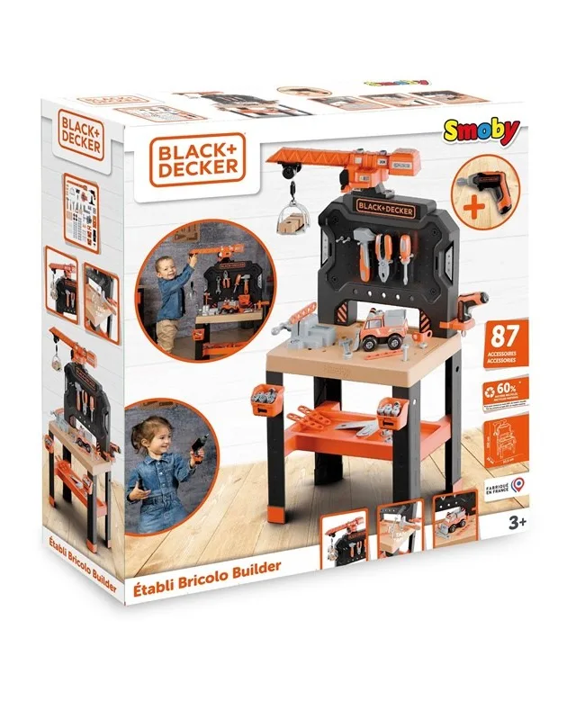 Simba-Dickie Black Decker Werkbank Mit Kran