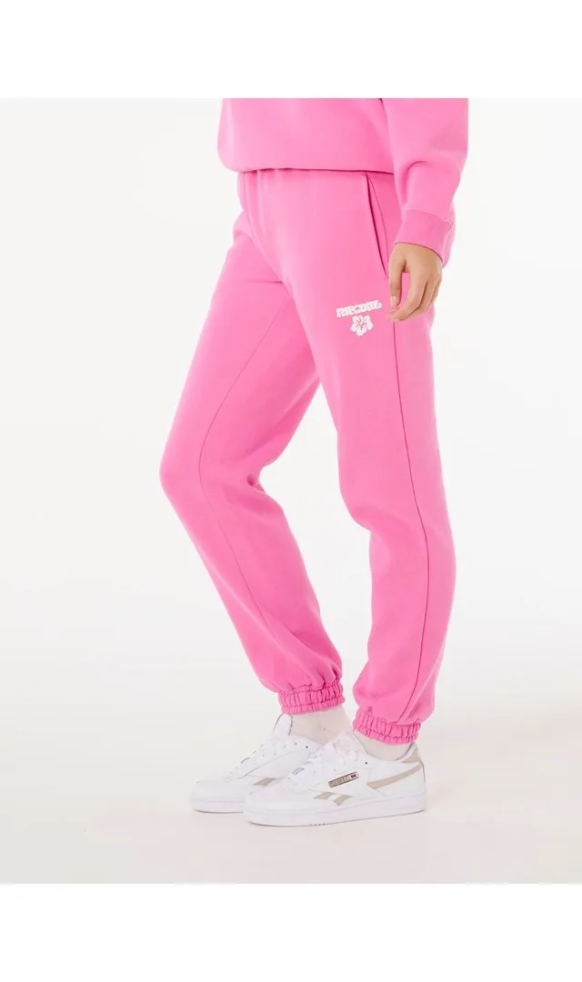 Spodnie Damskie RIP CURL Surf Puff Track Pant RĂłĹĽOwe - S