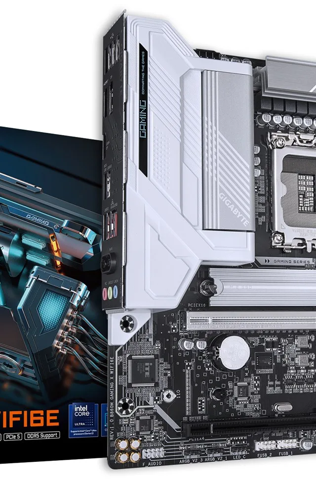 GIGABYTE B860M GAMING X WIFI6E Motherboard - Intel Core Ultra Series CPUs, 8+1+2+2 Phases VRM, up to 9200MHz DDR5, 1xPCIe 5.0 + 1xPCIe 4.0 M.2, 2.5GbE LAN, WIFI 6E, USB 4