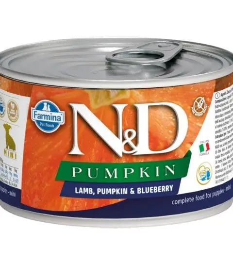 FARMINA N D Puppy Lamb Pumpkin Blueberry - Wet Dog Food - 140 G