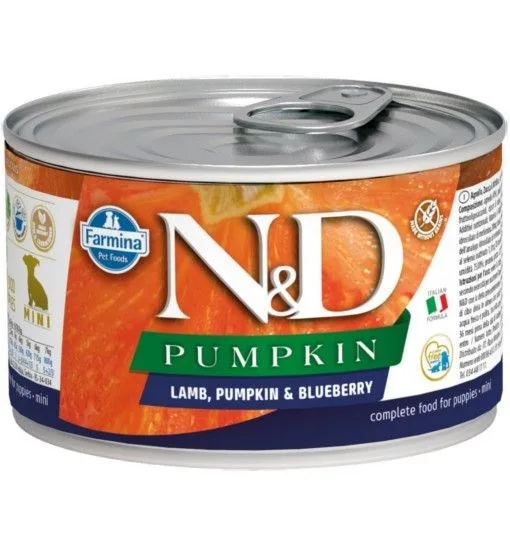 FARMINA N D Puppy Lamb Pumpkin Blueberry - Wet Dog Food - 140 G