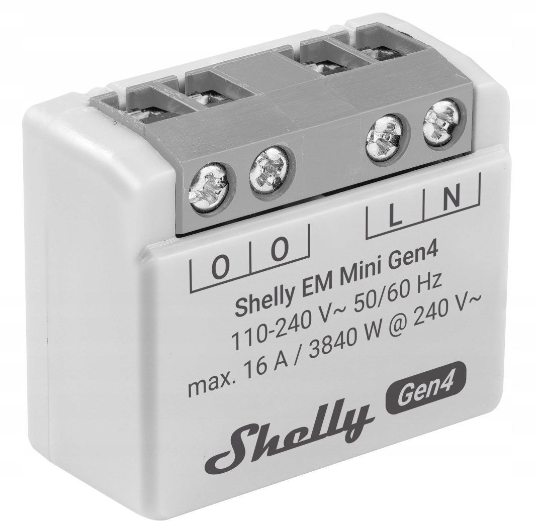 Shelly Relay "EM Mini Gen4" Max 8A 1 Channel WLAN Matter Zigbee Bluetooth