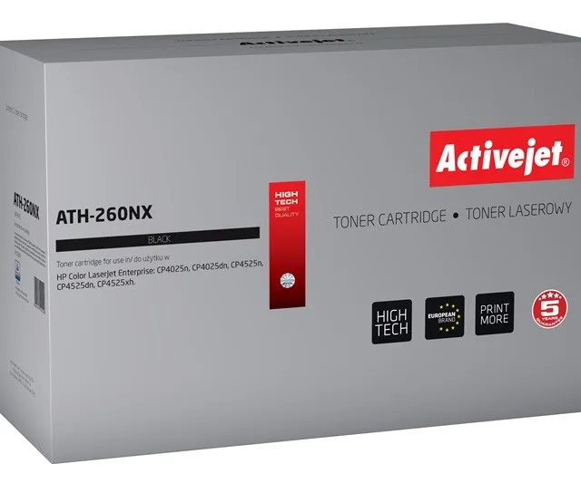 Activejet ATH-260NX toner (replacement for HP CE260X; Supreme; 17000 pages; black)