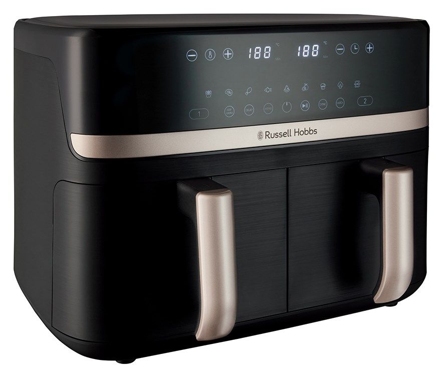 Russell Hobbs Air Fryer Dual 9 L Freestanding 2800 W Black