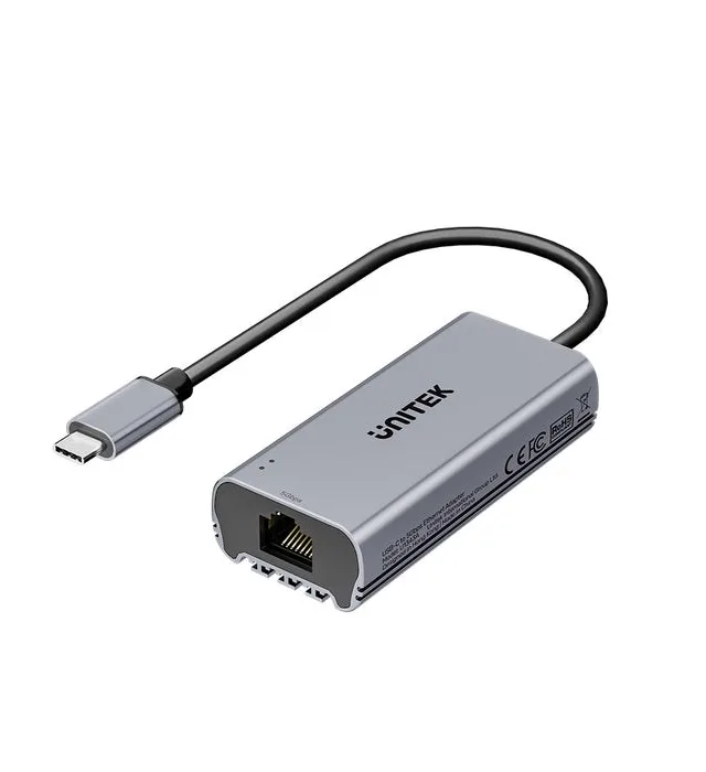 UNITEK USB-C TO RJ45 5GBPS M/F ADAPTER