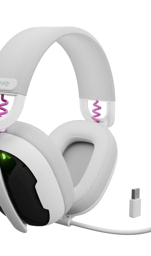 FURY FUKIYA F6 WIRELESS HEADPHONES WHITE