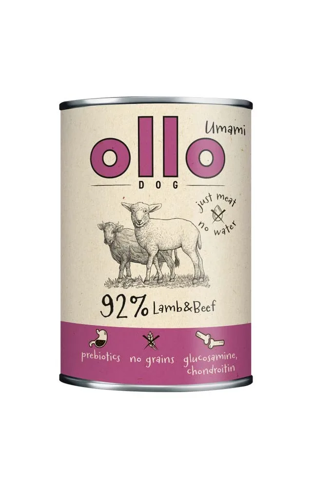 OLLO Umami Lamb And Beef - Wet Dog Food - 850g