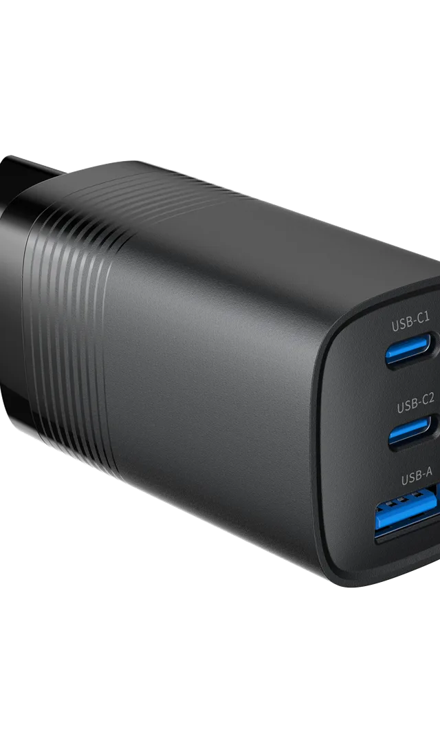 Gembird TA-UC-PDQC65-01-BK mobile device charger Universal Black AC Fast charging Indoor