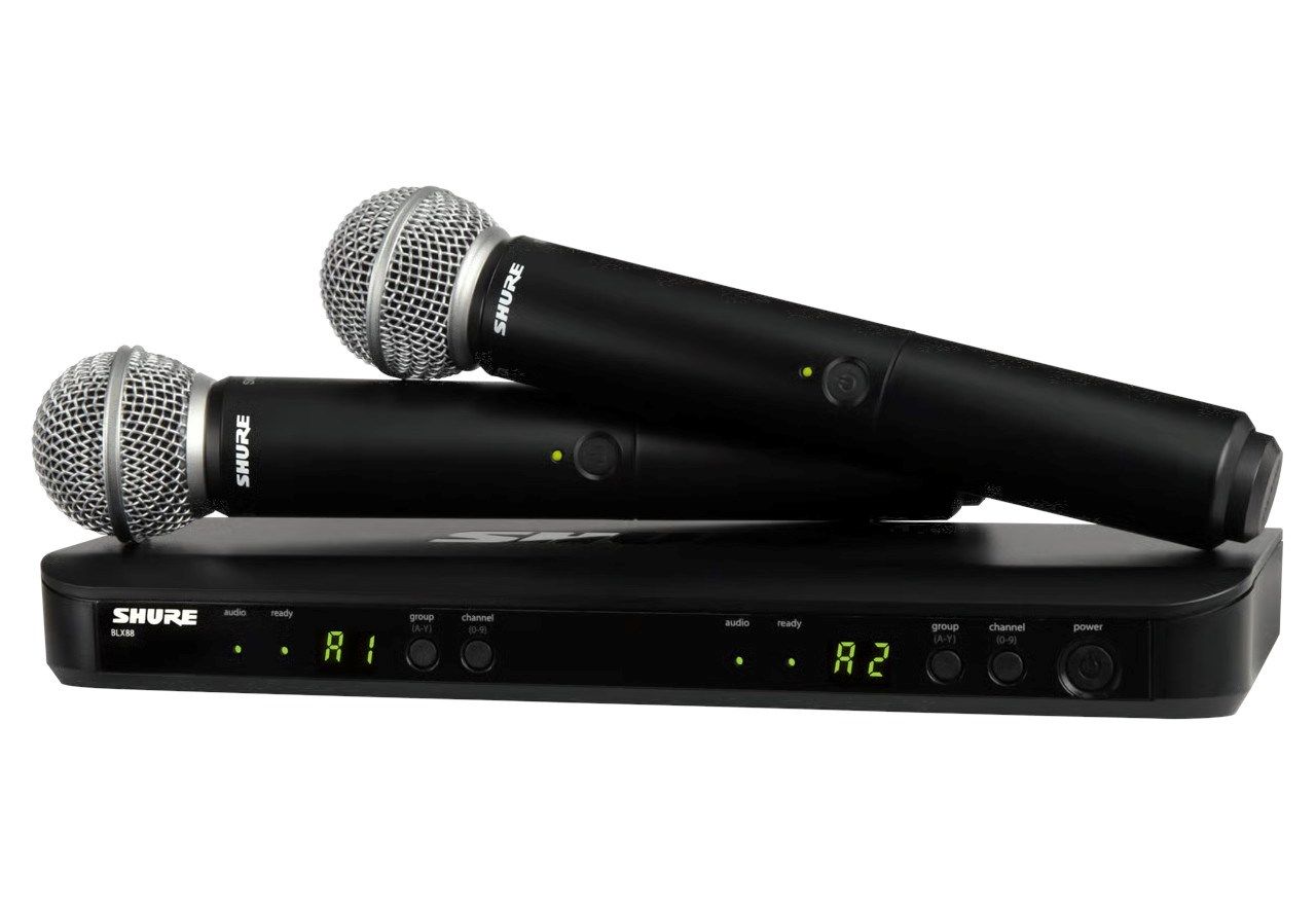 Shure BLX288E/SM58-H8E - Wireless System With Receiver And Two SM58 Microphones