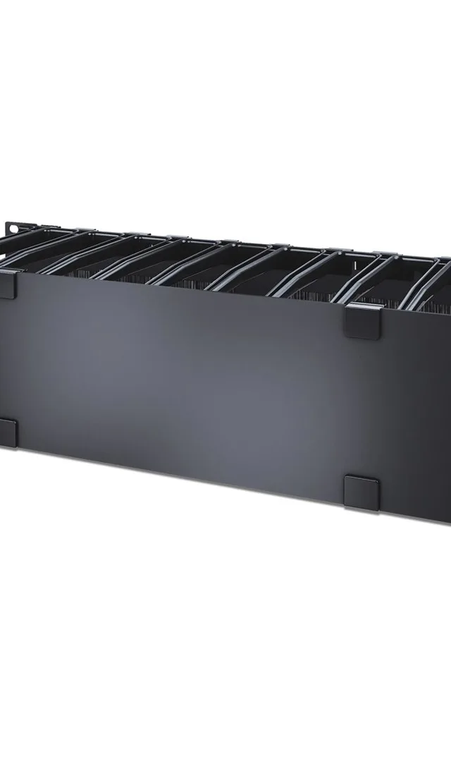 APC NetShelter Cable Management, Horizontal Cable Manager, 3U, Single Side with Cover, 482.6 x 133.35 x 165.1 mm