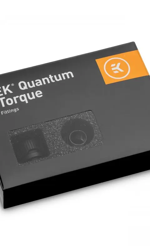 EK Water Blocks EK-Quantum Torque 6-Pack HDC 12 Torque Wrench End Fitting Black 1/4 6 Pc(S)