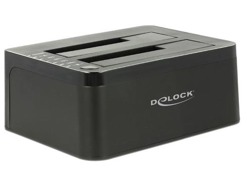 DeLOCK 62661 storage drive docking station USB 3.2 Gen 1 (3.1 Gen 1) Type-B Black