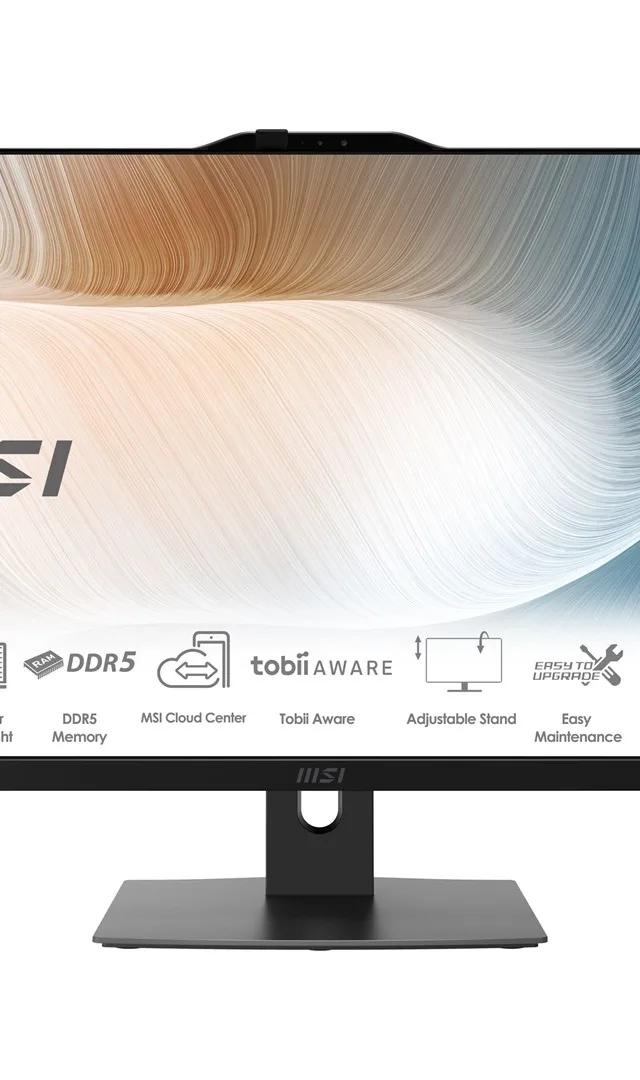MSI Modern AM272P 1M-855EU Intel Core 5 120U 68.6 cm (27") 1920 x 1080 pixels All-in-One PC 16 GB DDR5-SDRAM 512 GB SSD Windows 11 Pro Wi-Fi 6E (802.11ax) Black