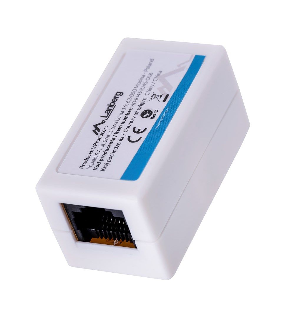 Lanberg AD-RJ45-RJ45-OU6 network splitter White