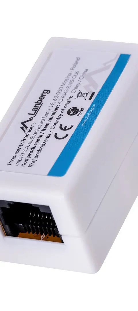 Lanberg AD-RJ45-RJ45-OU6 network splitter White