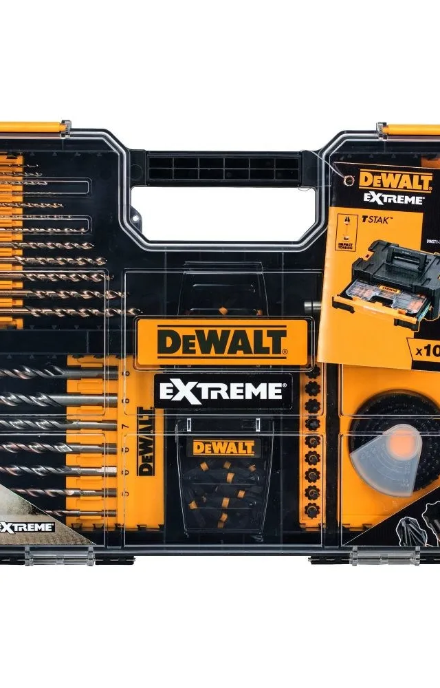 Accessory Set 100pcs Bits Drills Sockets Hole Saws