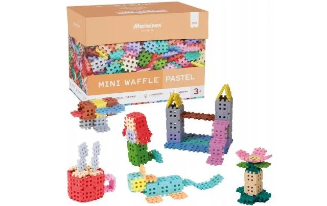 Marioinex Mini Waffle Building Blocks 400 Pieces In Pastel Colours